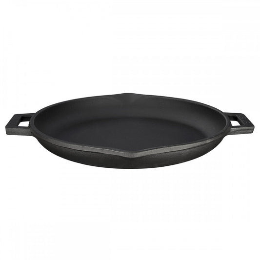 Litoželezna ponev z ročajema - 30 cm črna LAVA