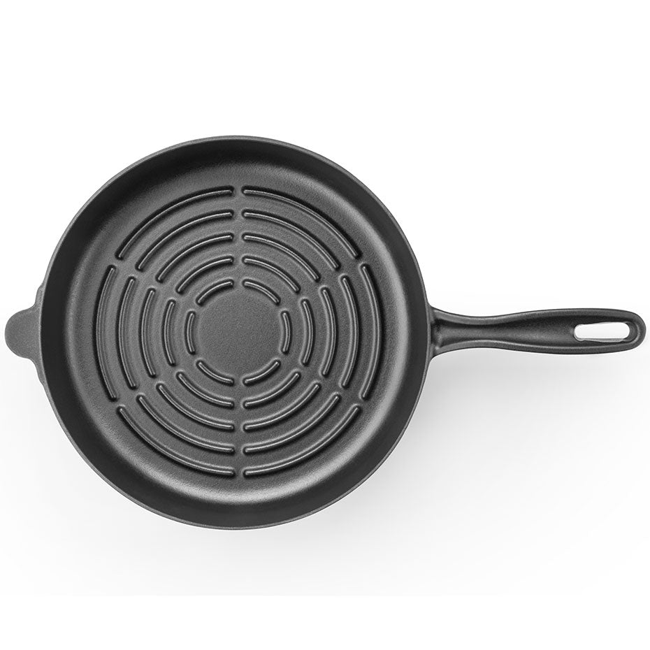 Litoželezna žar ponev - 28 cm SILVER CUSINERO Črna SILVER