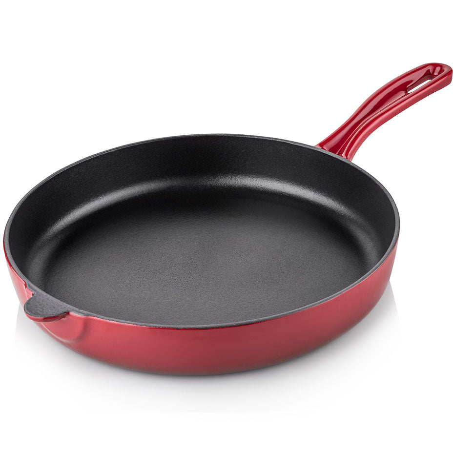 Litoželezna ponev - 28 cm SILVER CUSINERO Rdeča SILVER