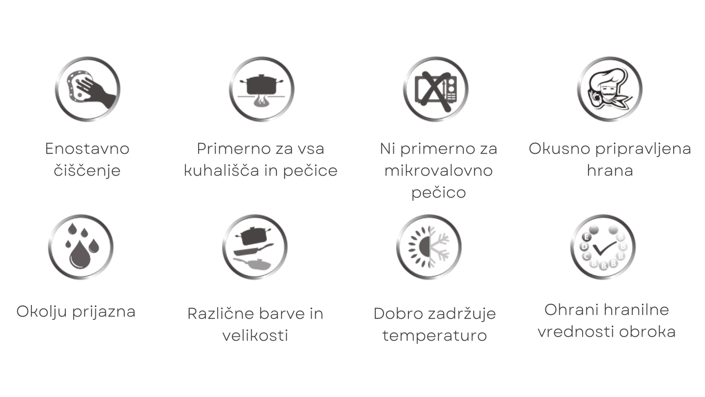 Litoželezna posoda - lonec 10 cm LAVA - Chef Bruni