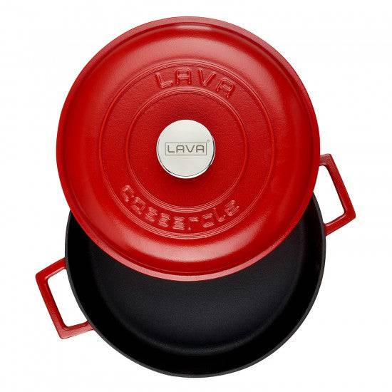 Nizka litoželezna posoda - lonec 28 cm LAVA - Chef Bruni