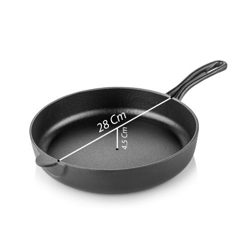 Litoželezna ponev - 28 cm SILVER CUSINERO Črna SILVER